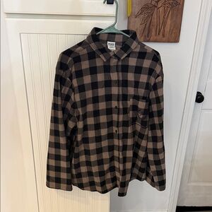 Black and Brown Plaid pajama set